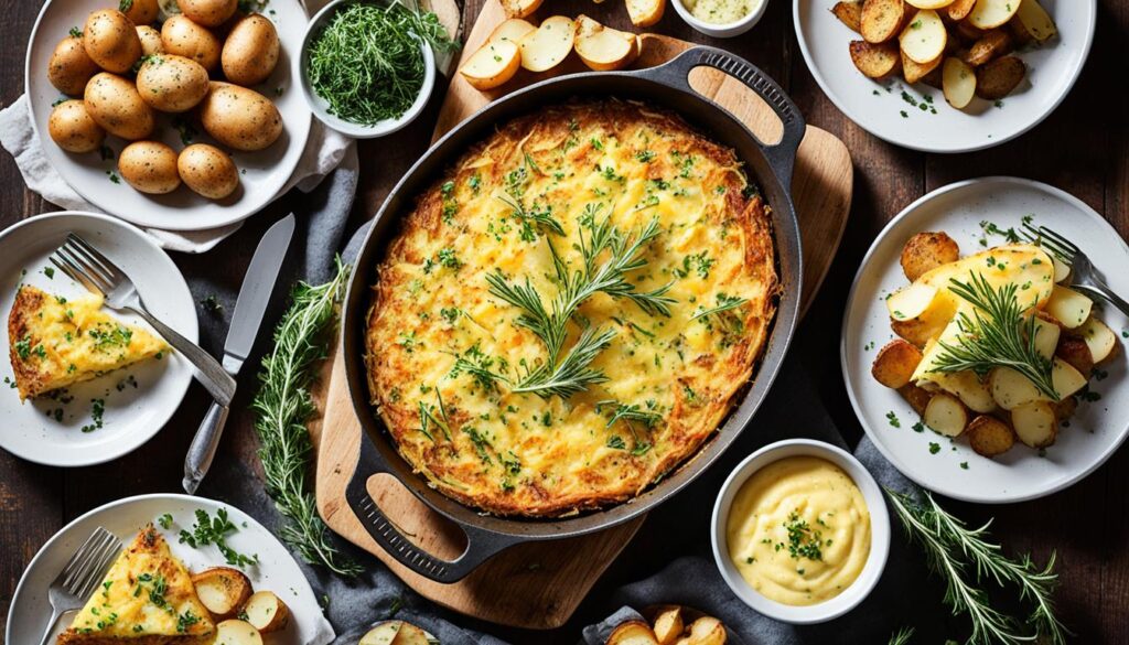 gluten free breakfast with potatoes