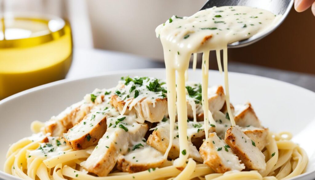 garlic parmesan chicken pasta