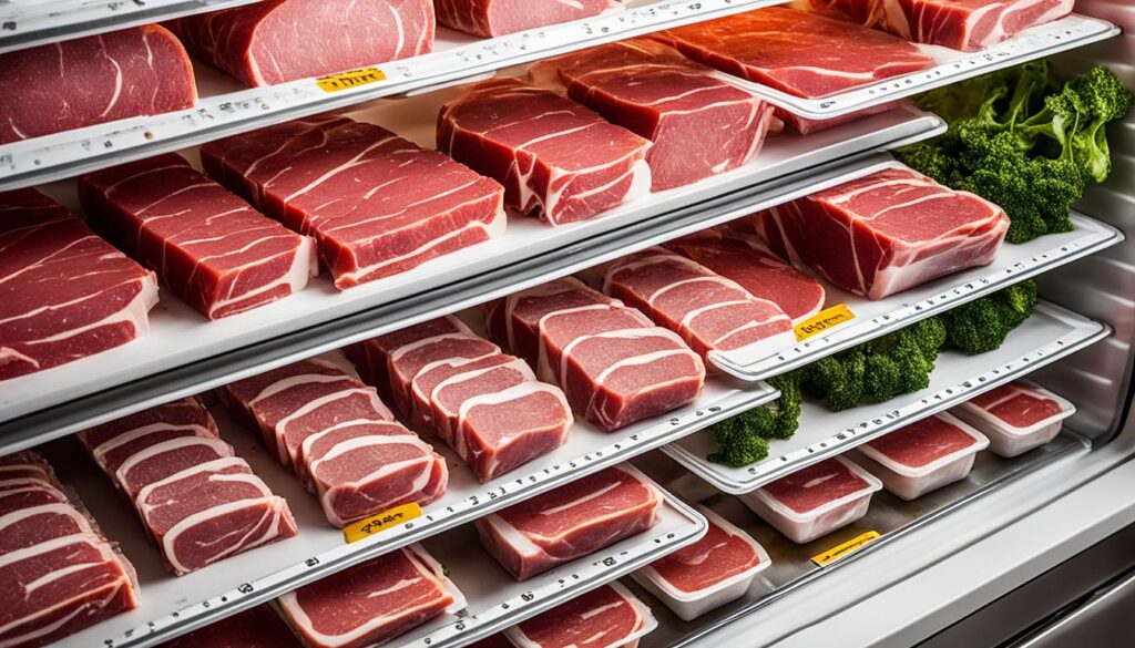 refrigerated meat storage