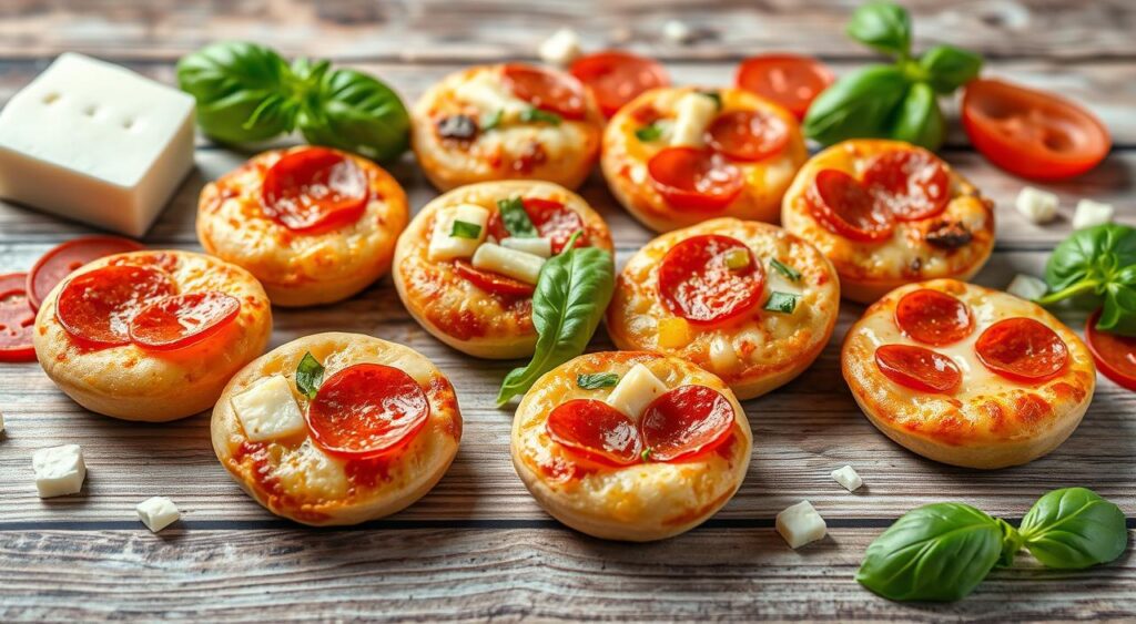 Frozen pizza bites