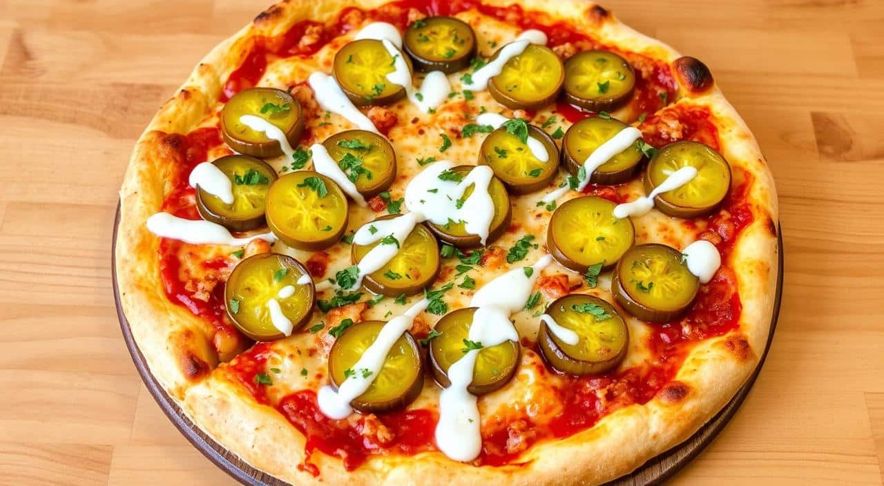 tangy pizza topping